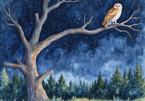 owl-perched-branch-starry-night-sky_23-2152018049